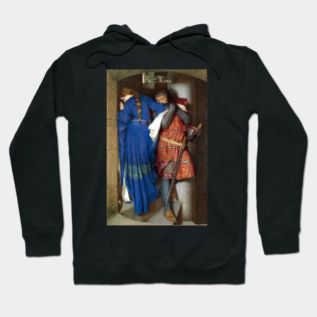 Valentines Greetings - The Meeting on the Turret Stairs - Frederick Burton Hoodie by forgottenbeauty